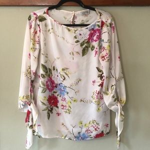 Flower blouse.